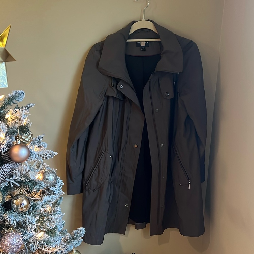 Gallery Green Trench Coat/ Rain Jacket